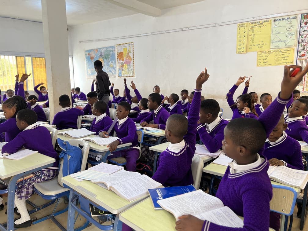 Royal Five pupils in class